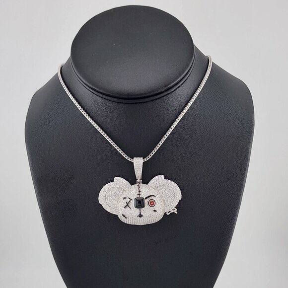 Wildly Cute: 925 Sterling Silver Koala Face Necklace
